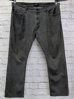 Adam Levine "The Patriot" Straight Jeans in Charcoal Gray Wash - Size 38X30